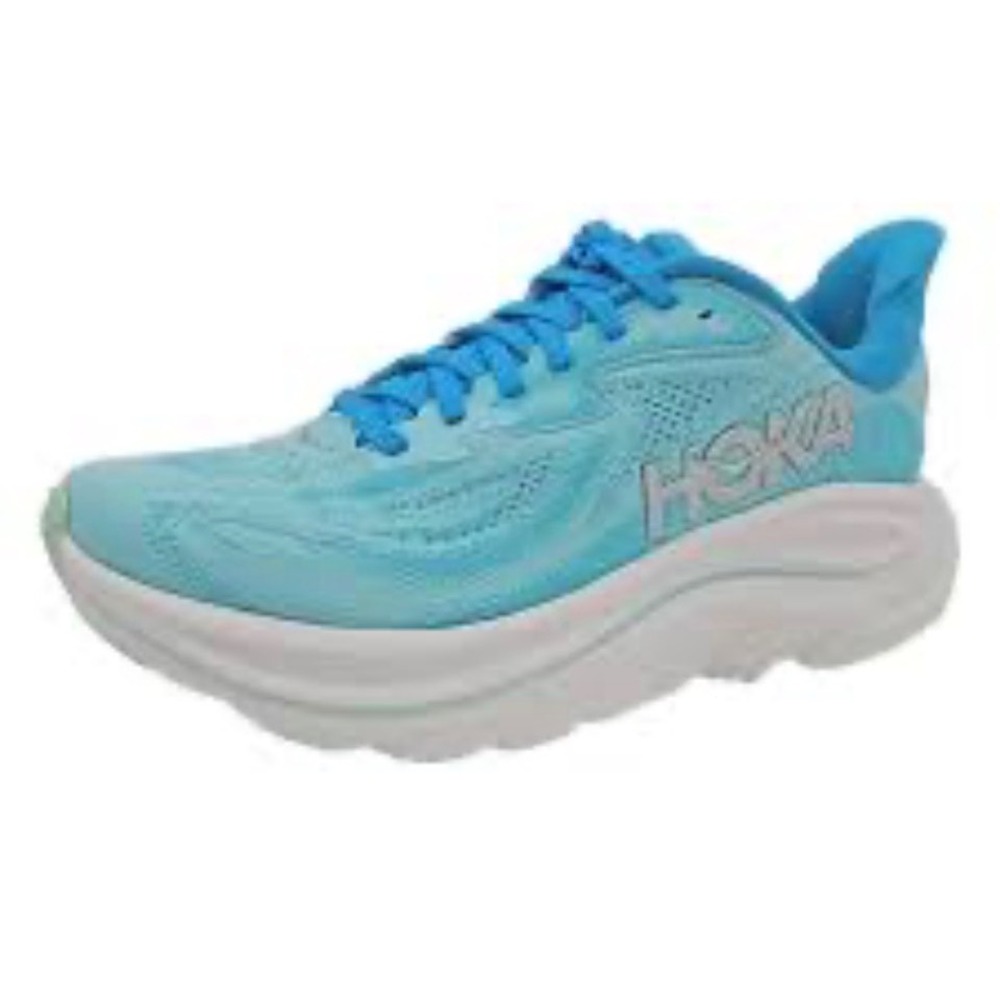 Hoka Clifton 10 Running Shoes Women 8.5 Blue 1162031 SKYW Sneakers Walk Run Jog